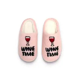 Wine Time Slippers