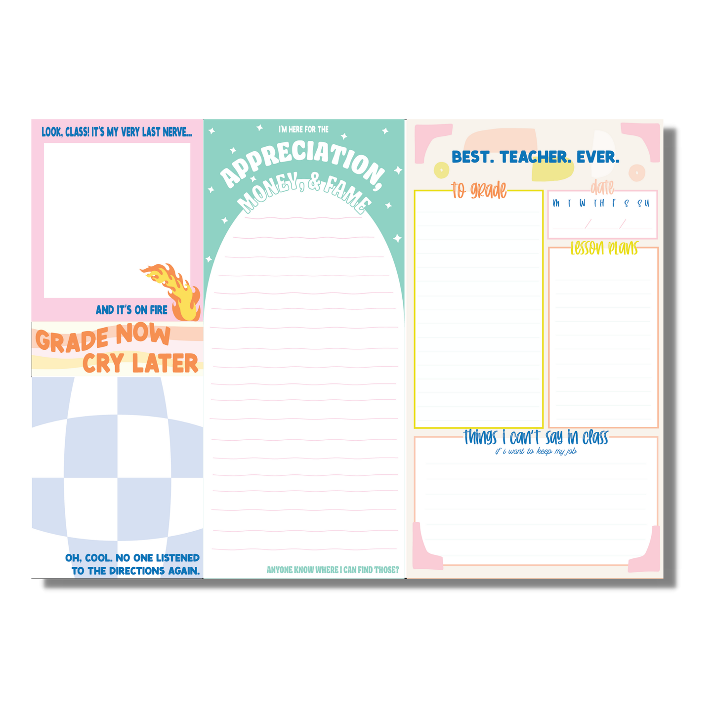 Teachers Notepad (funny, gift)