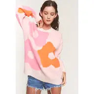 Being Cute Is Fine Flower Sweater