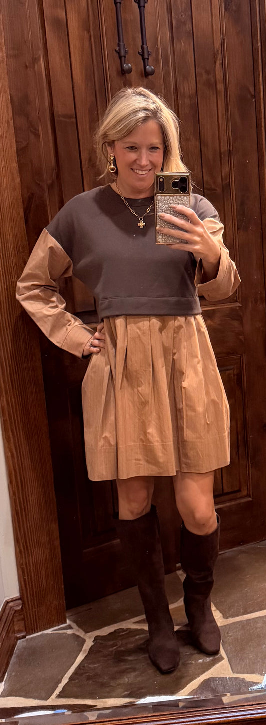 Spencer Espresso Sweater Dress