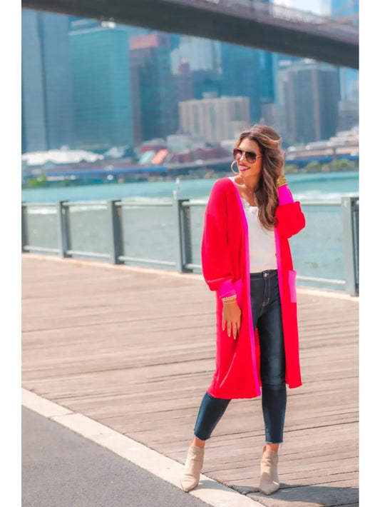 Sweet Talk Color Block Cardigan