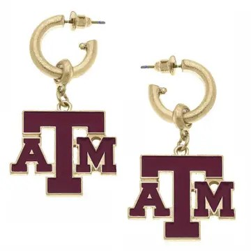 A&M Hoop Earings