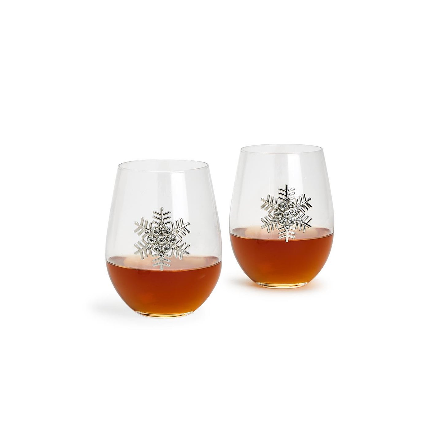 TC Jeweled Snowflake Wine Glass