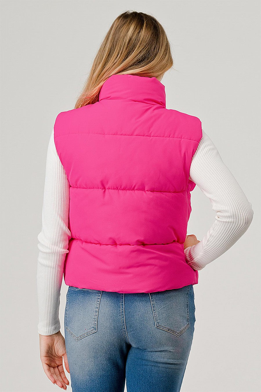 Hot Pink Puffer Vest