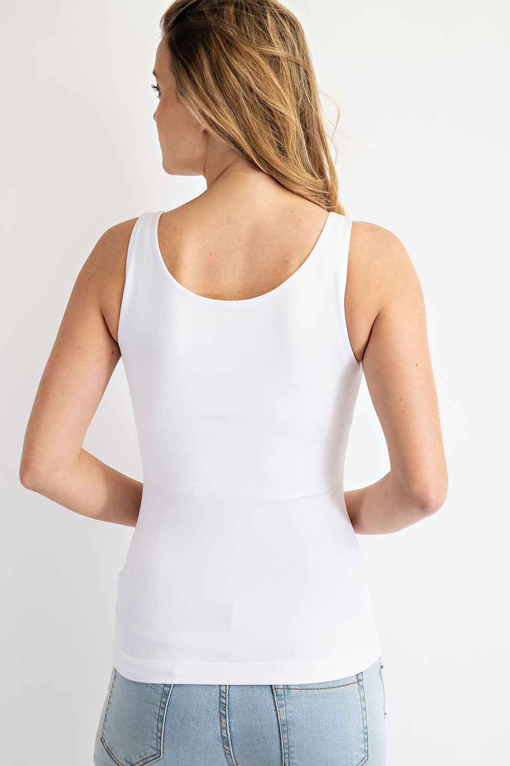 BUTTER SOFT TANK TOP-WHITE