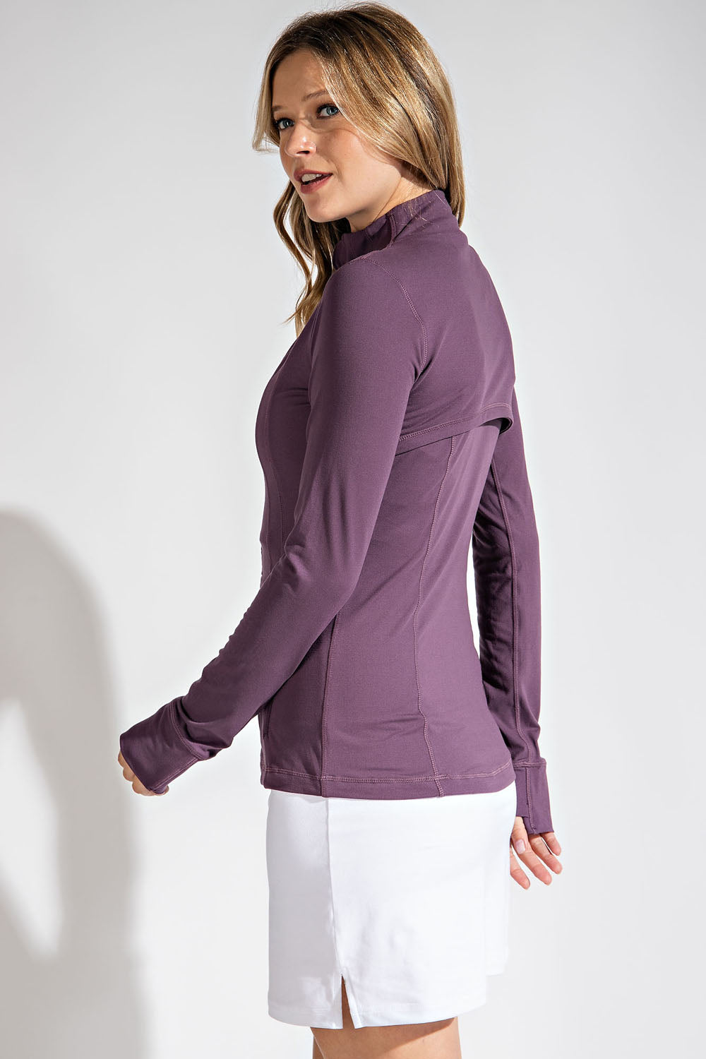 DEFINED BUTTER SOFT JACKET- PURPLE