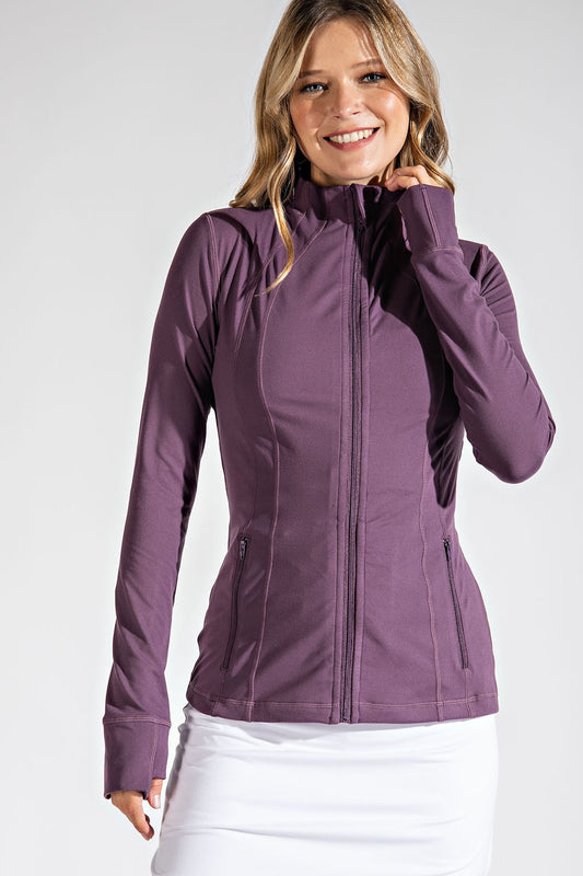 DEFINED BUTTER SOFT JACKET- PURPLE