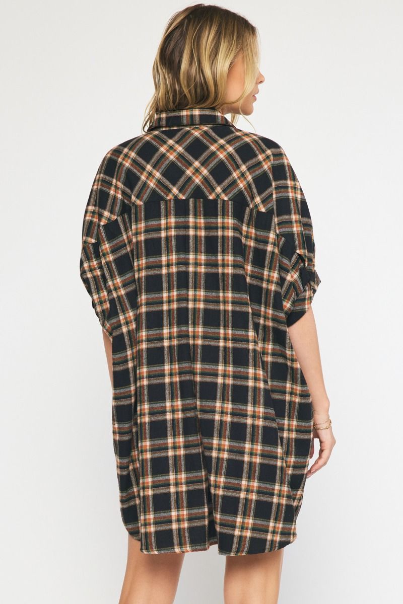 Black Flannel Dress