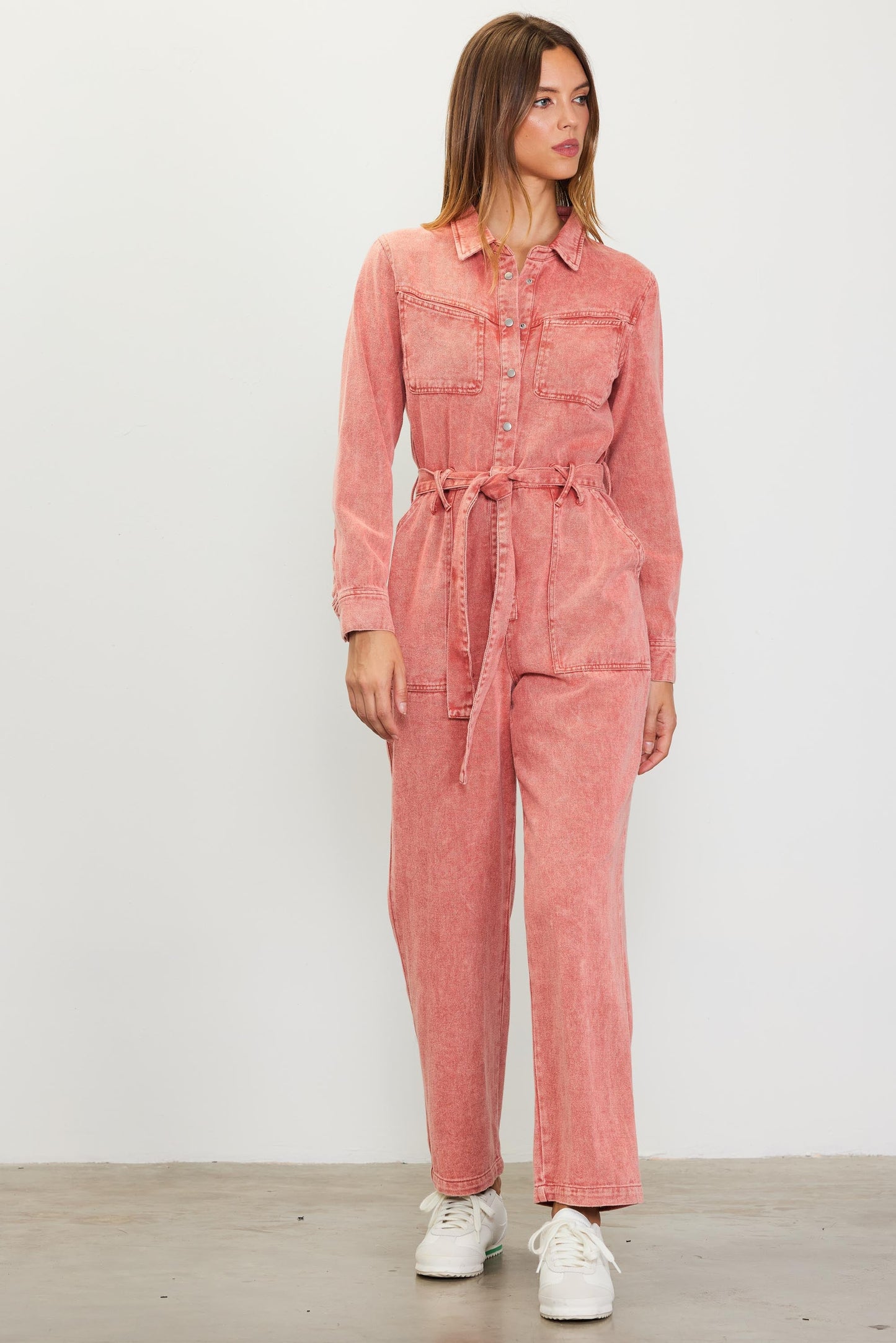 Cotton Twill Utility Jumpsuit