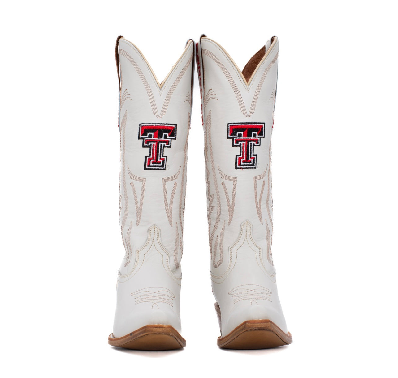 Game Day Western Ivory Boots - Texas Tech