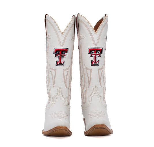 Game Day Western Ivory Boots - Texas Tech
