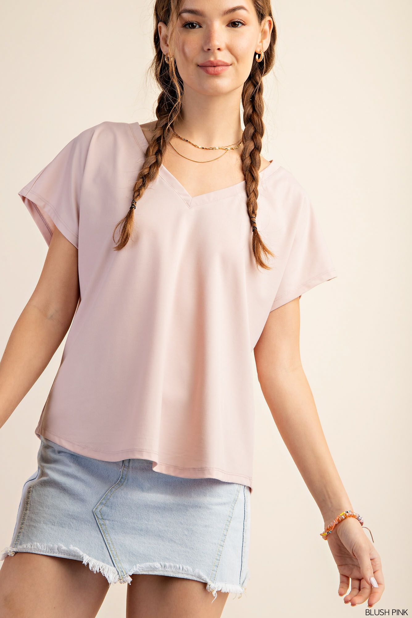 KA Pink Relaxed Fit Top