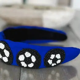 Beaded Team Spirit Top Knot Headband