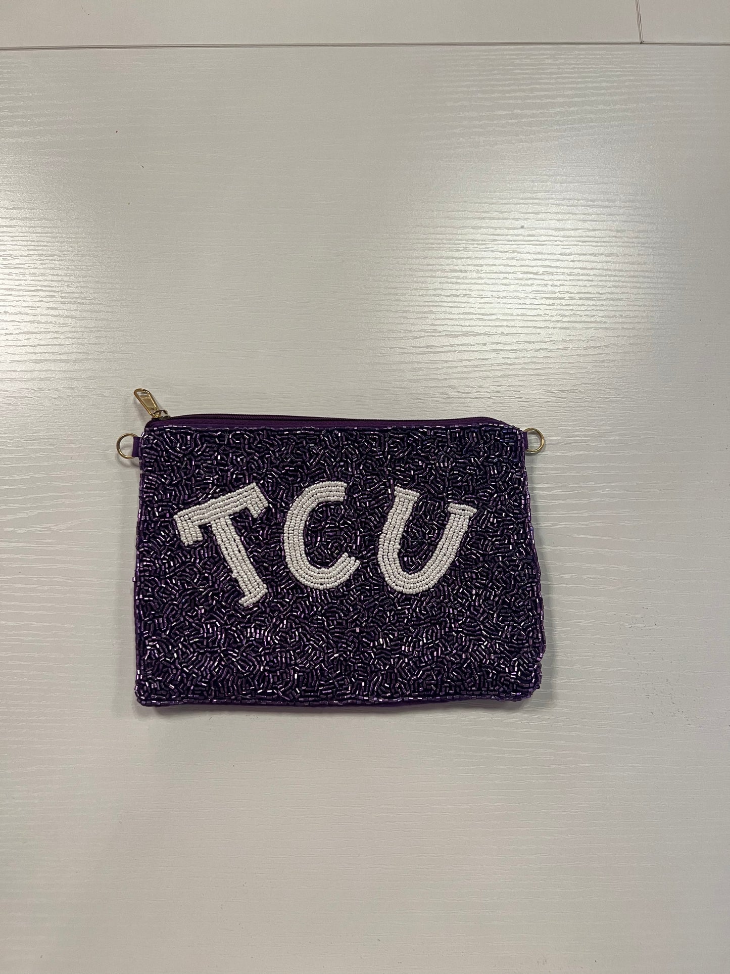 Beaded pouch TCU