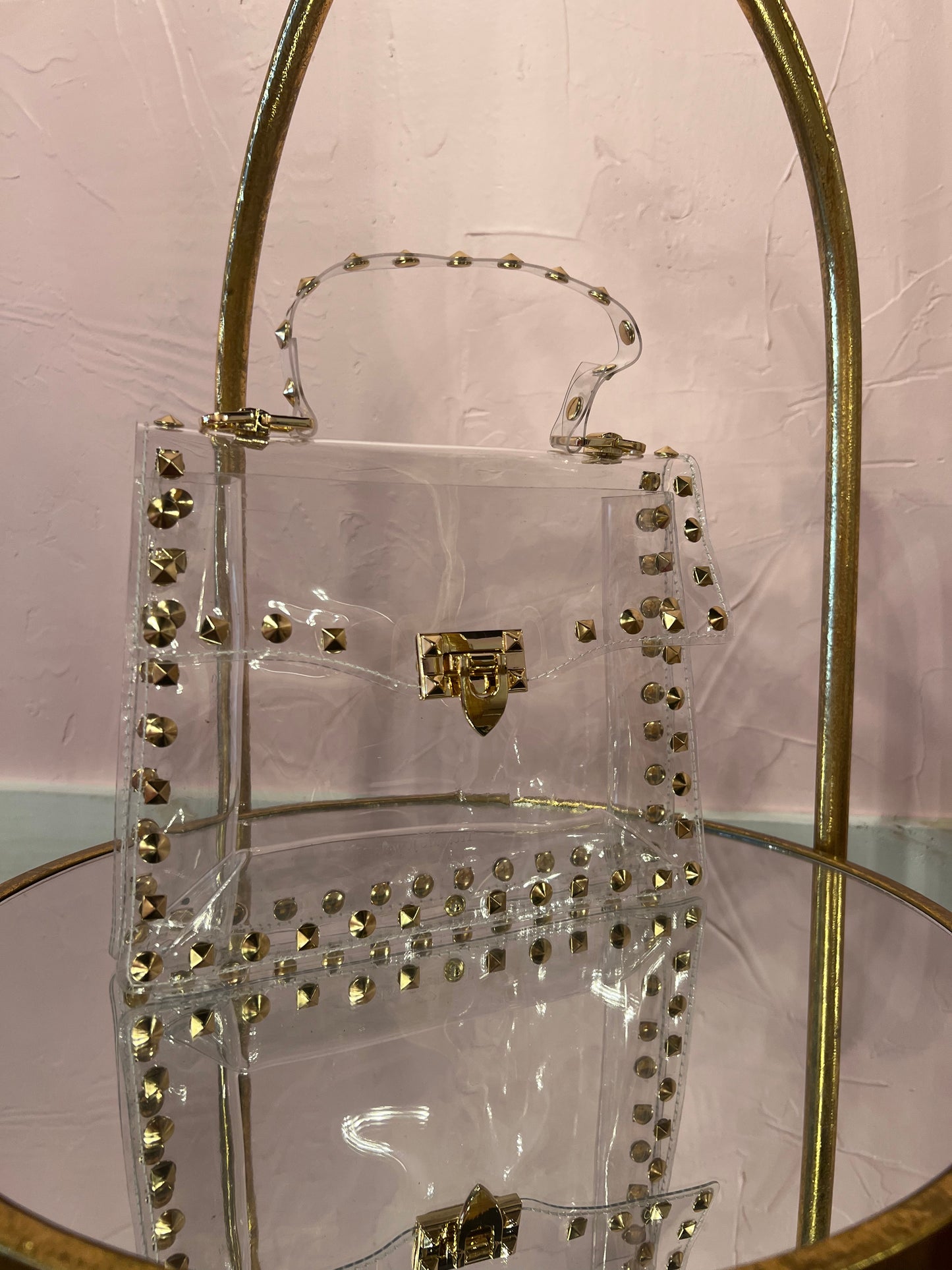 Clear Studded Purse