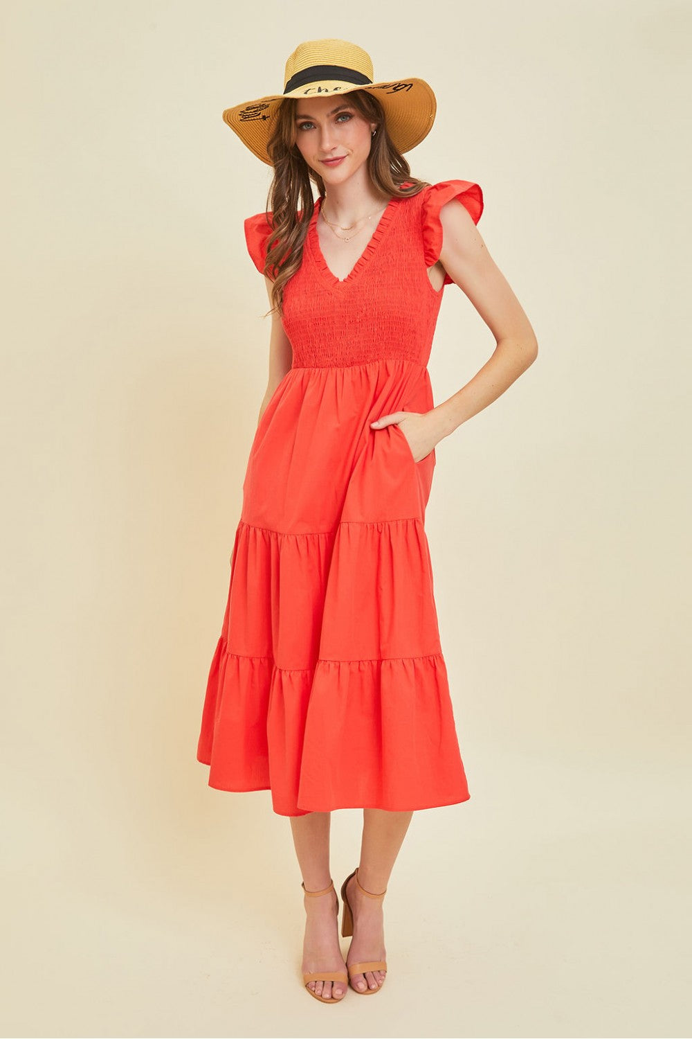 HS Crimson Midi Dress