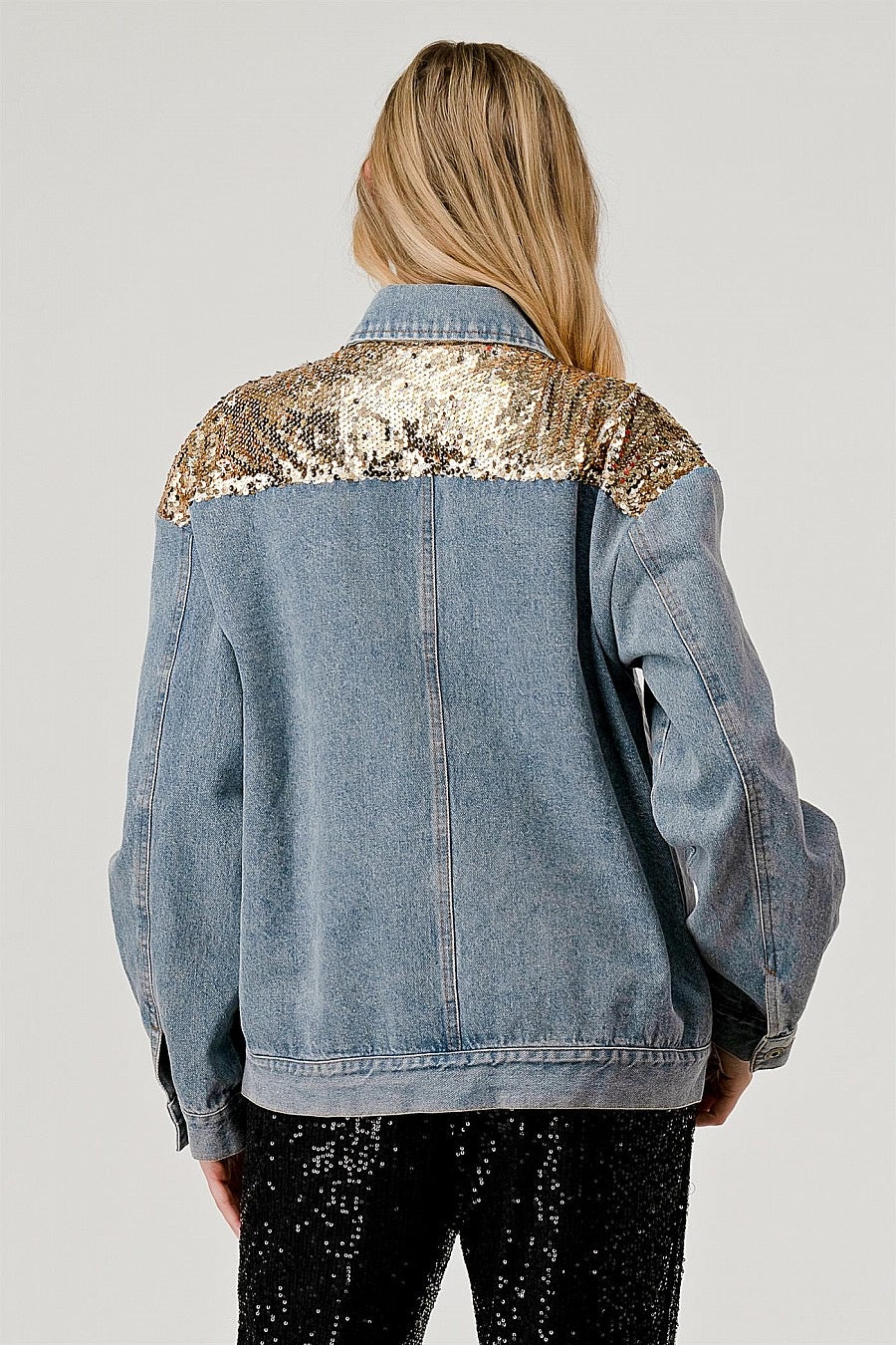 Sequin Denim Jacket