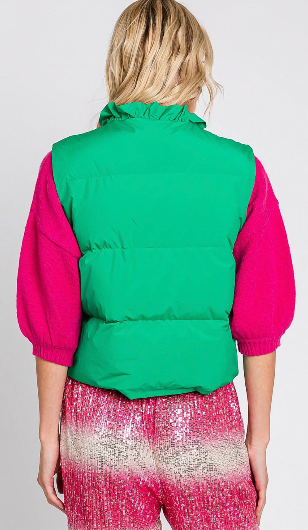 Emerald Puffer Vest