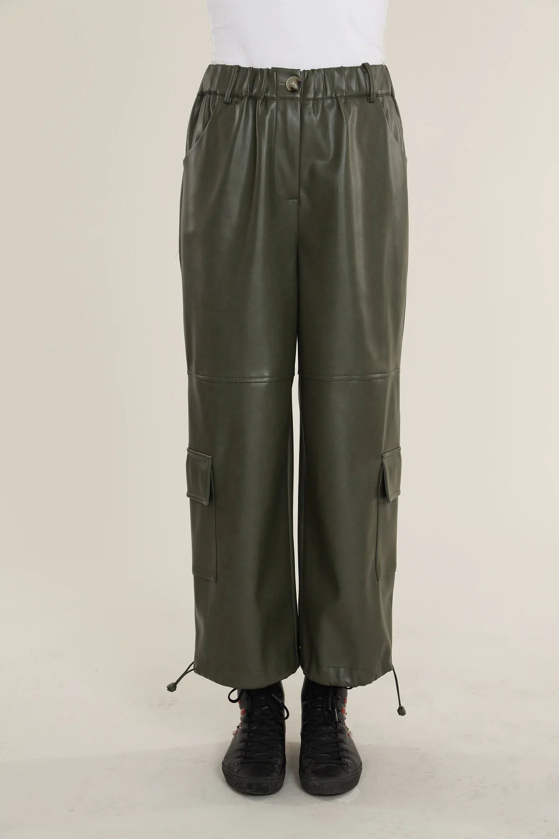 DC Leather Cargo Pants