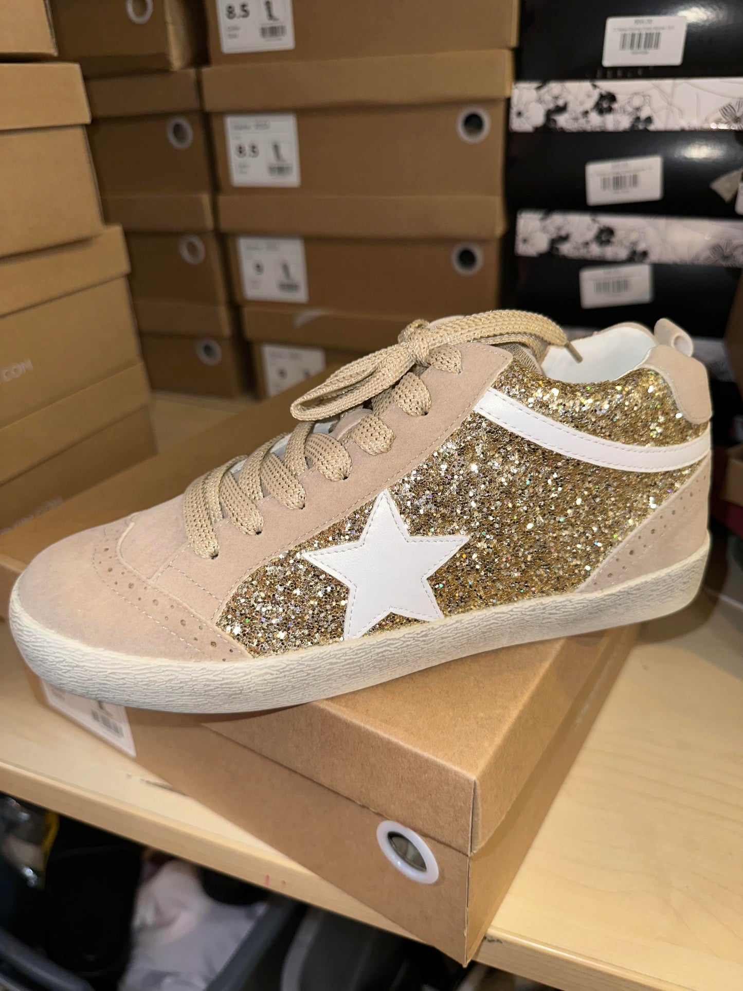 Daisy Gold Tennis Shoes