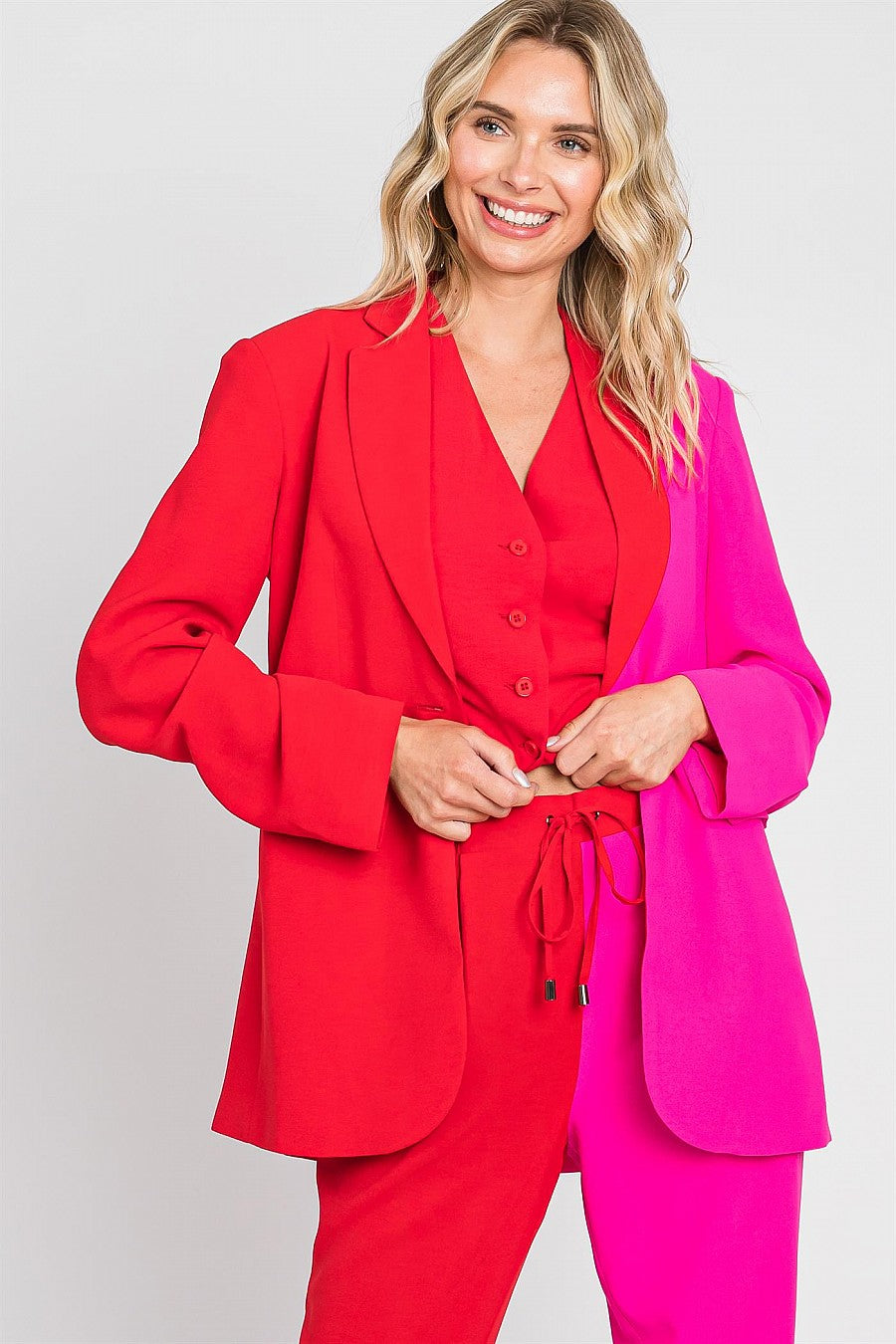 Split Color Blazer