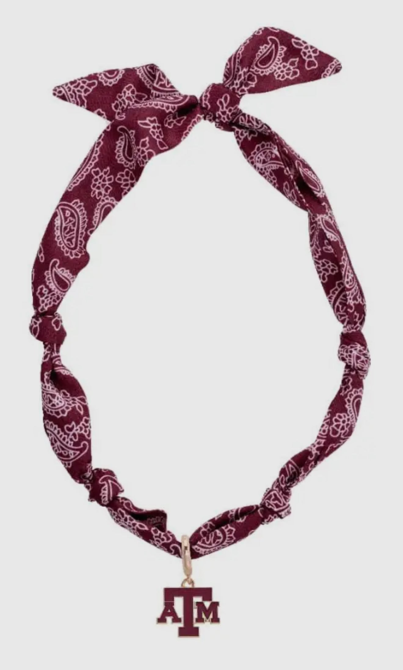 Collegiate Logo Bandana Scarf Necklace