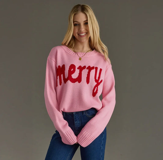 Pink Merry Sweater