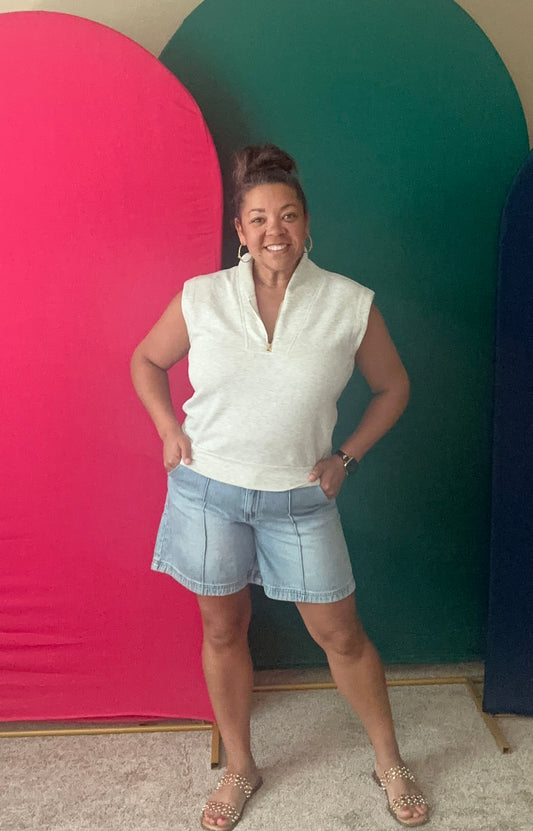 Beckey Bermuda Denim Shorts
