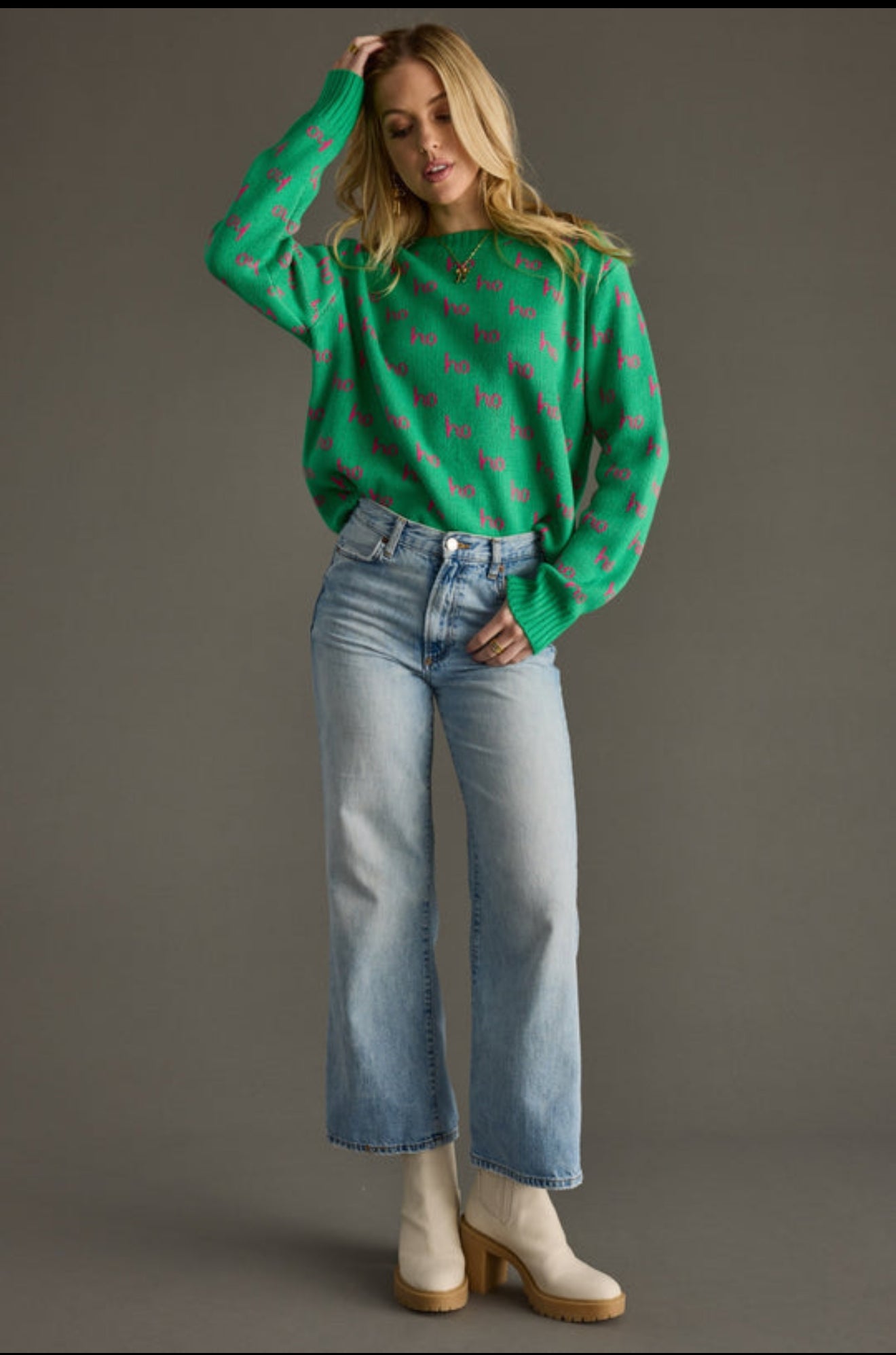 Green Ho Ho Ho Sweater