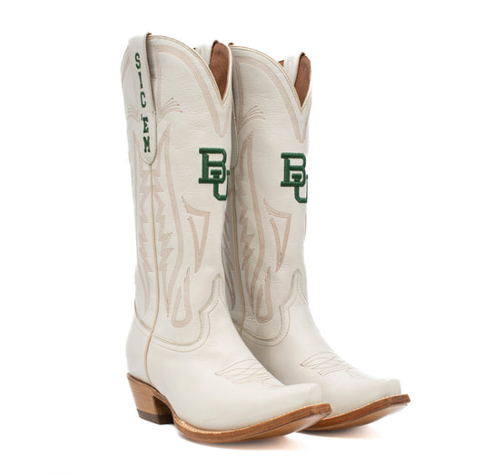 Game Day Western Ivory Boots - Baylor