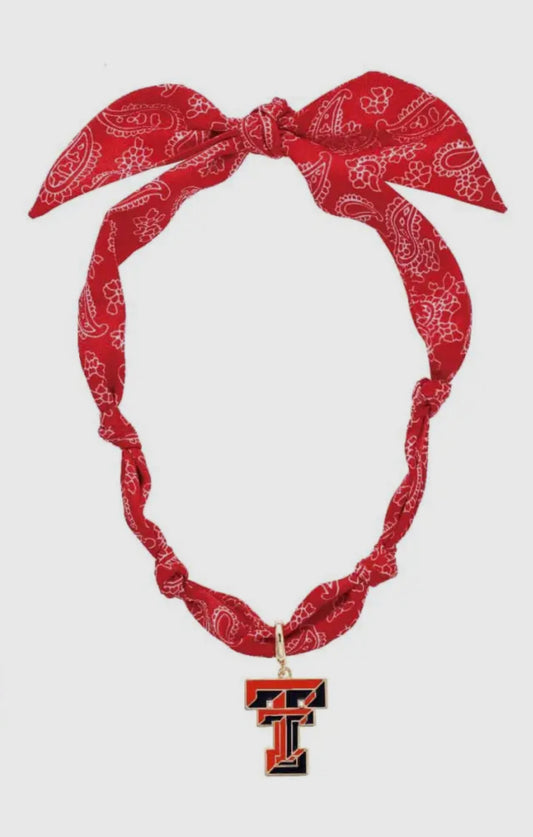 Collegiate Logo Bandana Scarf Necklace