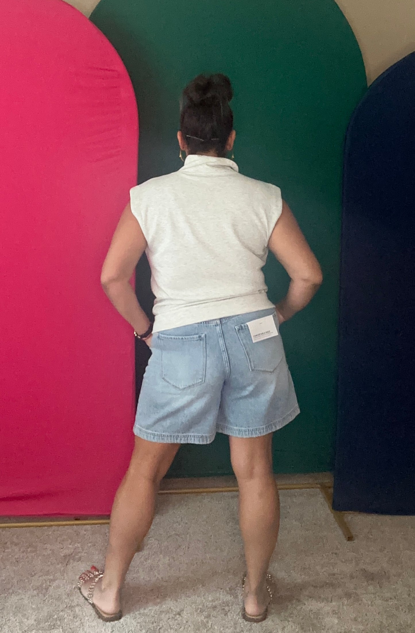 Beckey Bermuda Denim Shorts