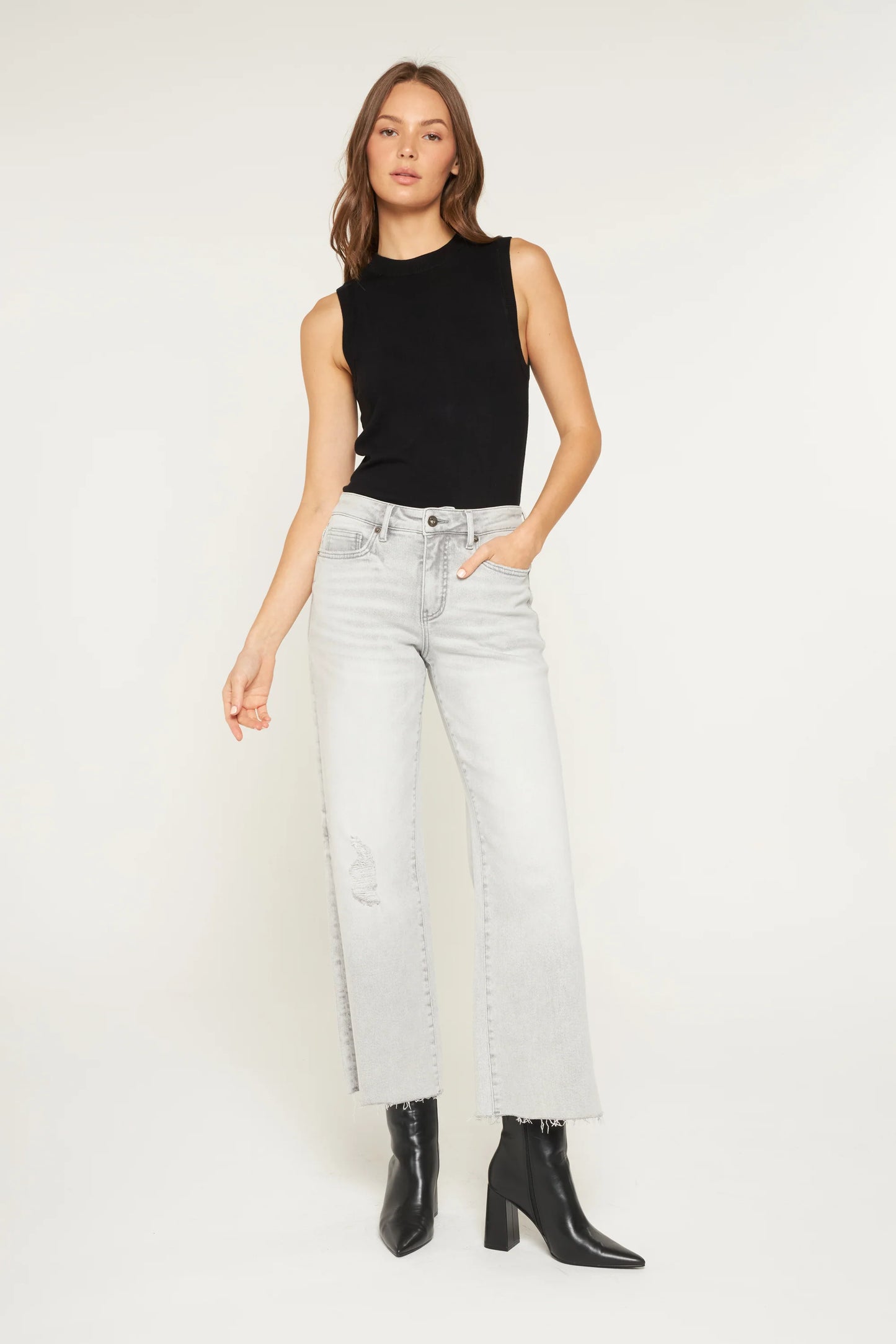 Arsenic Mid Rise Wide-Leg