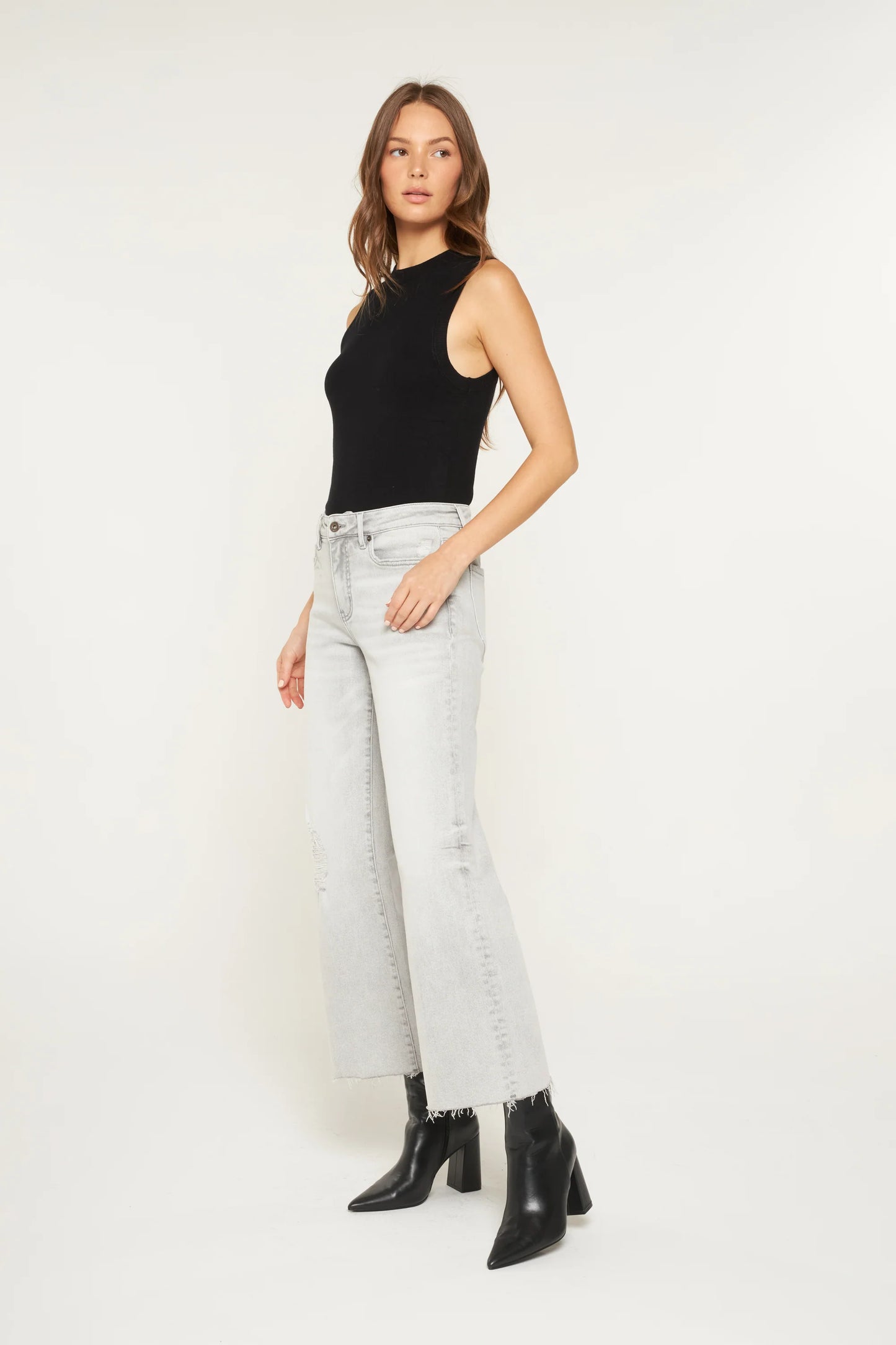 Arsenic Mid Rise Wide-Leg