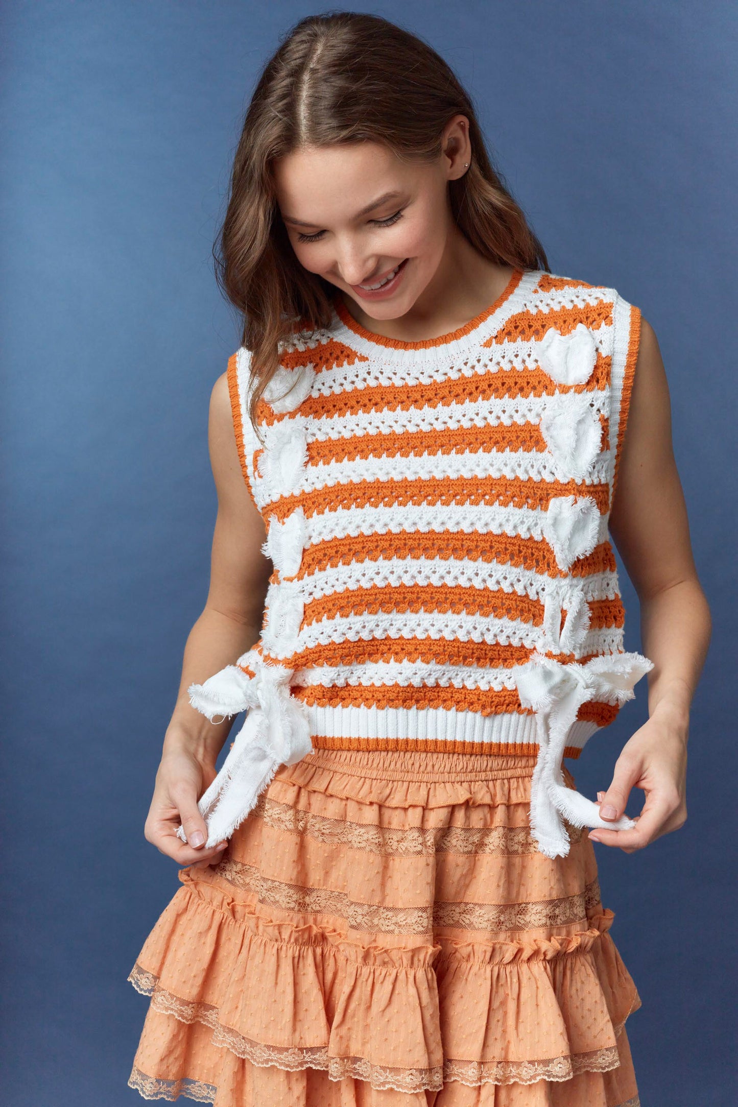 Girlie Game Day Bow Top