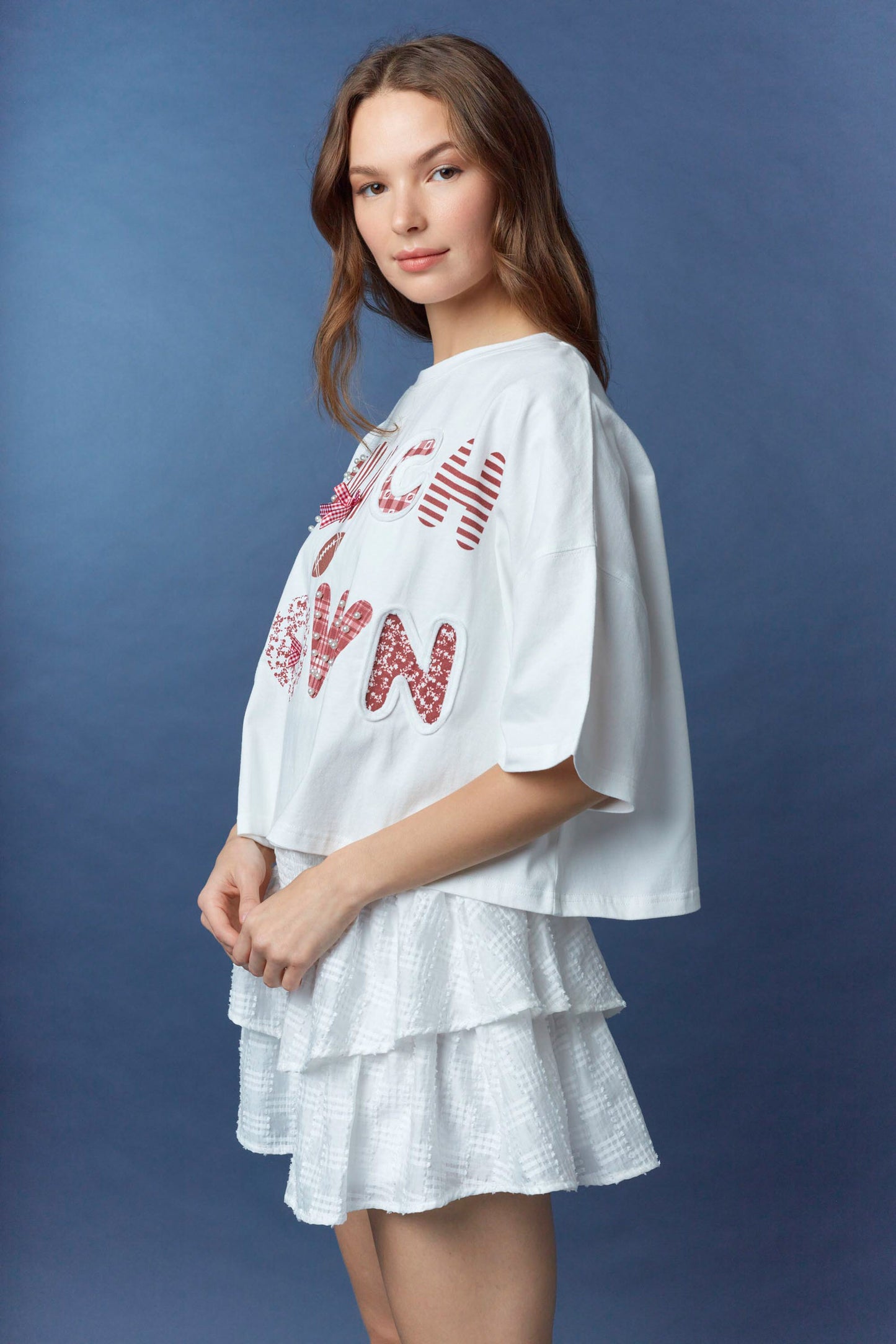 Touch Down Terry Crop