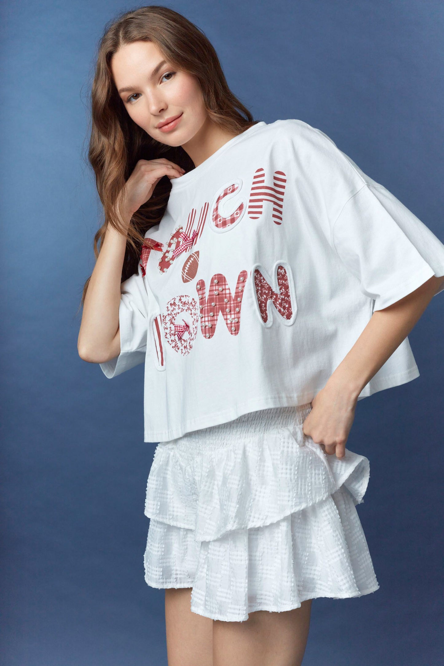 Touch Down Terry Crop