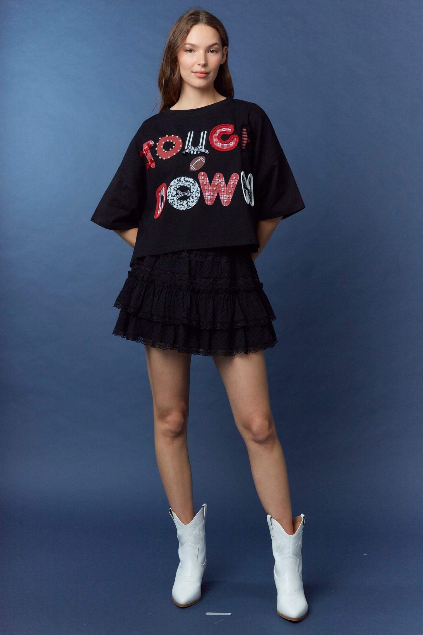Touch Down Terry Crop