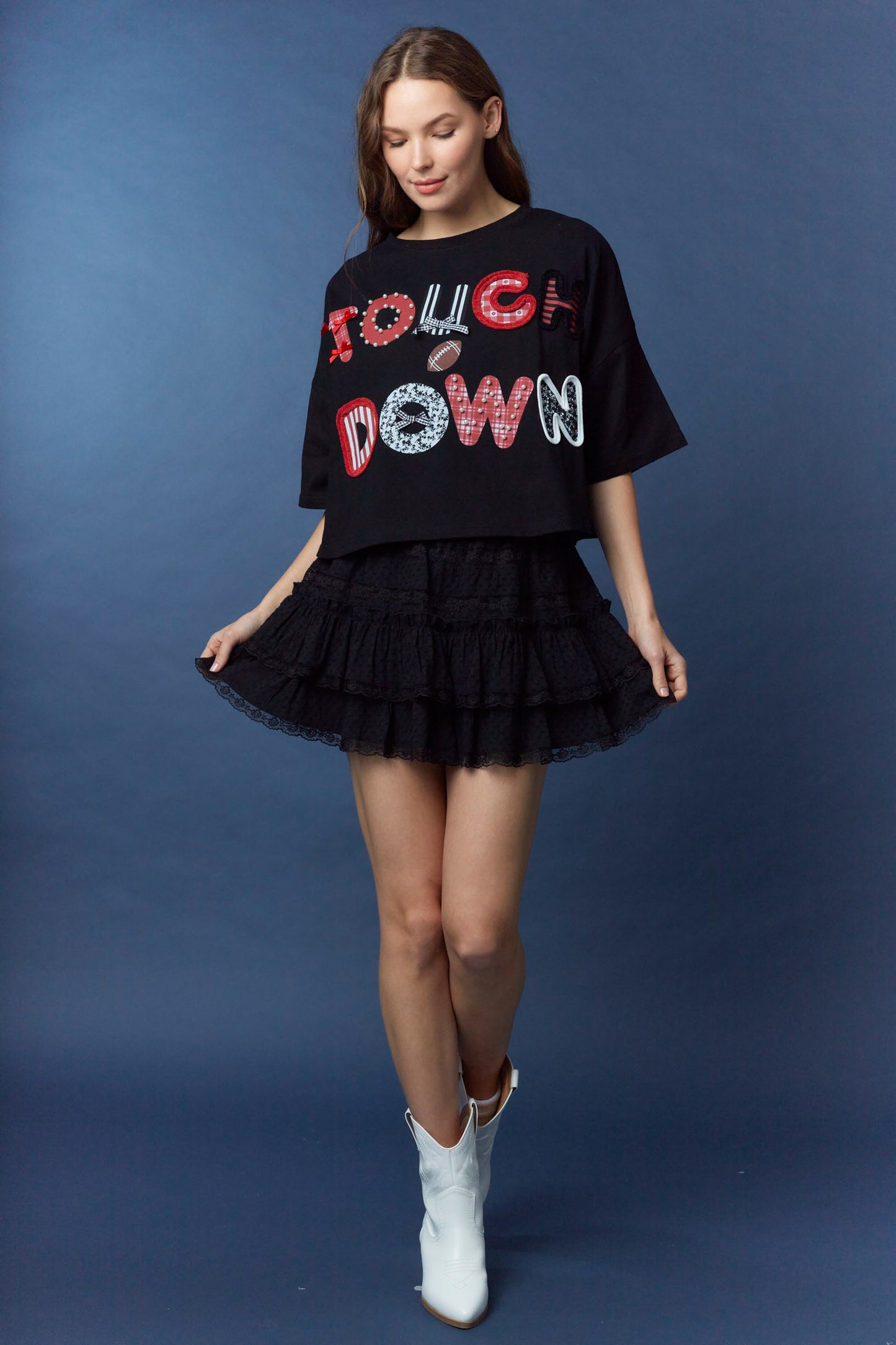 Touch Down Terry Crop