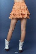 Sabrina Scallop Lace Mini Skirt