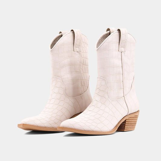 ShuShop Taupe Croco Boots