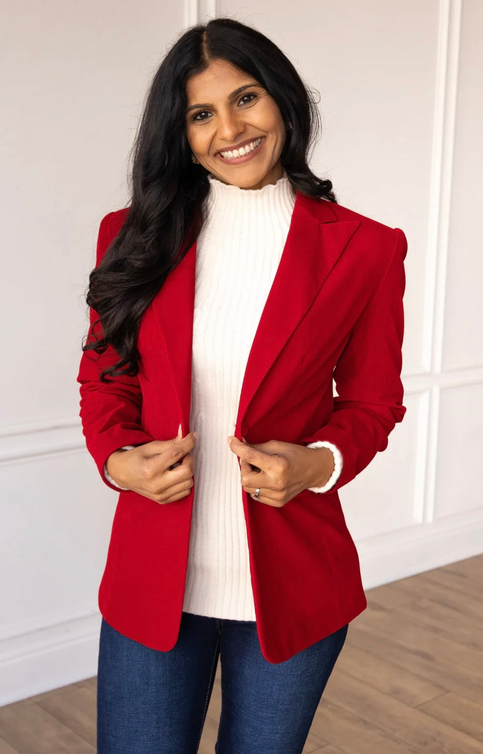 SG Red Velvet Blazer