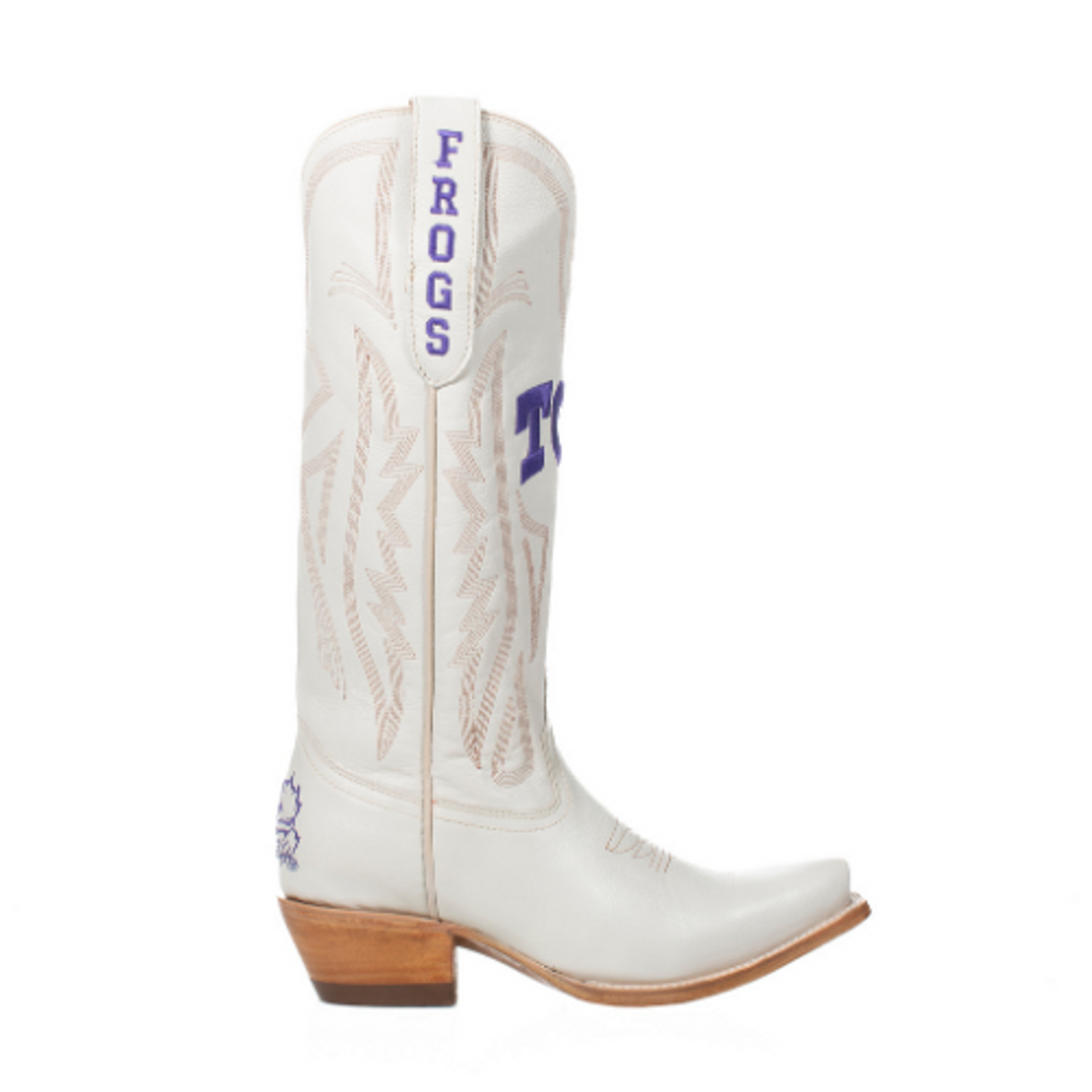 Game Day Western Ivory Boots - TCU