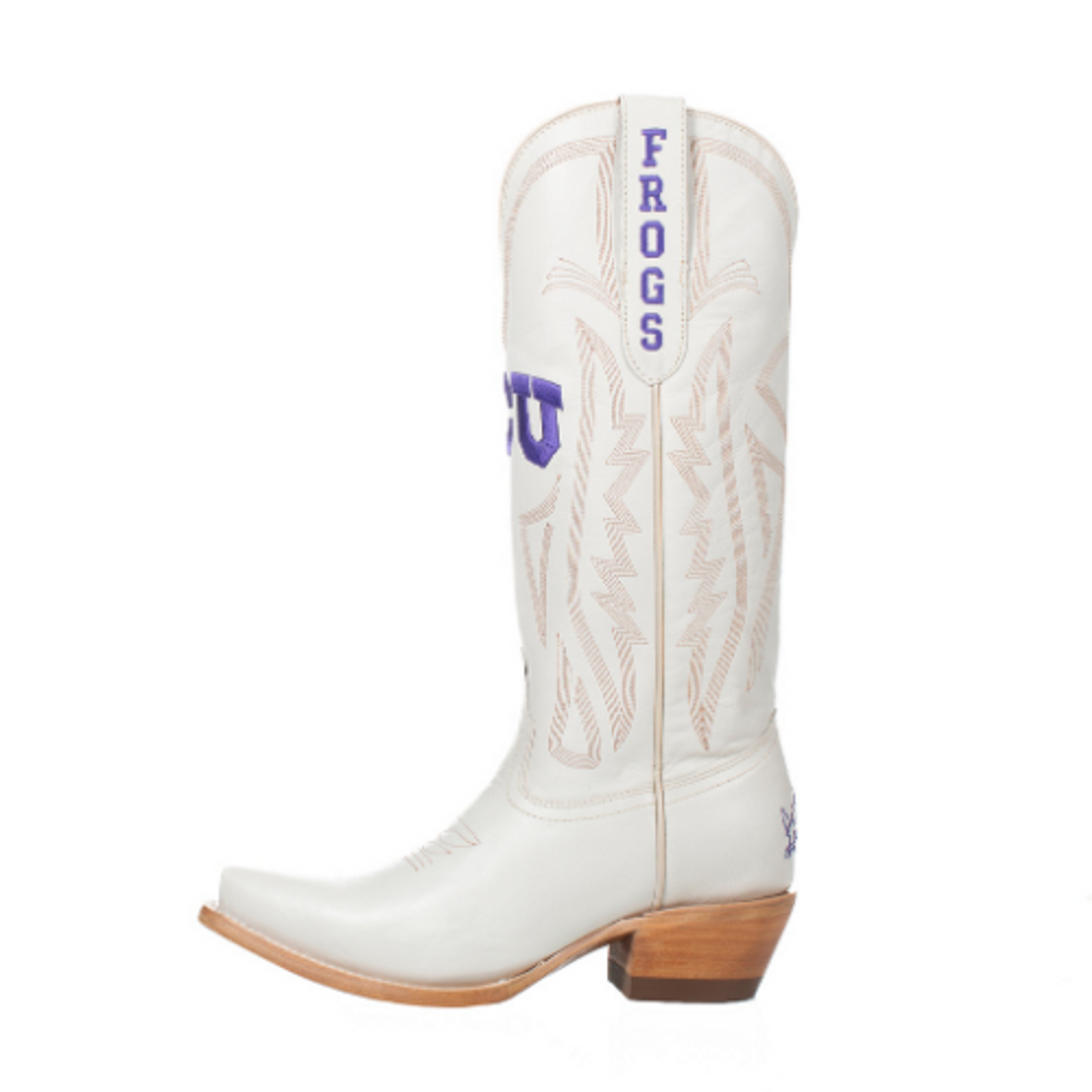 Game Day Western Ivory Boots - TCU
