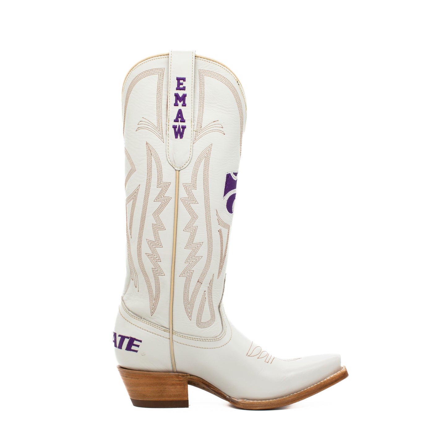 Game Day Western Ivory Boots - Kansas State Wildcats