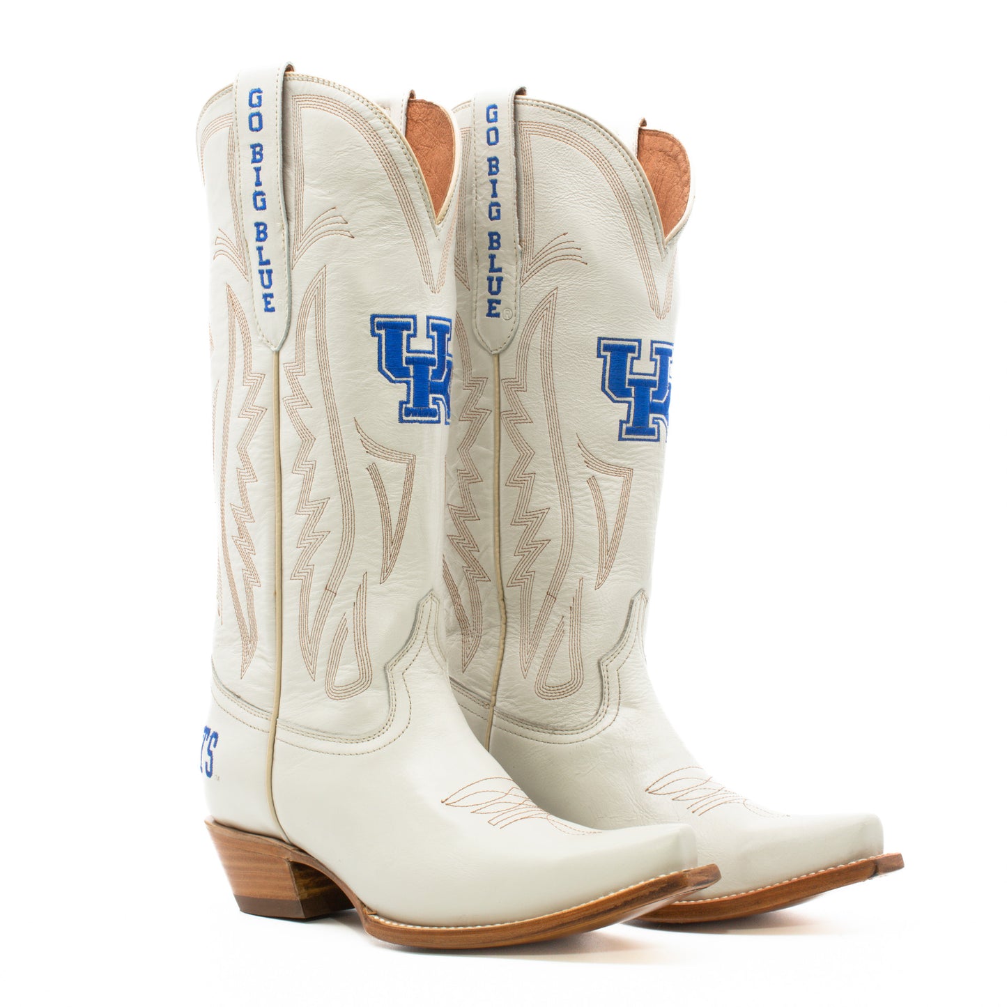 Game Day Western Ivory Boots - Kentucky Wildcats
