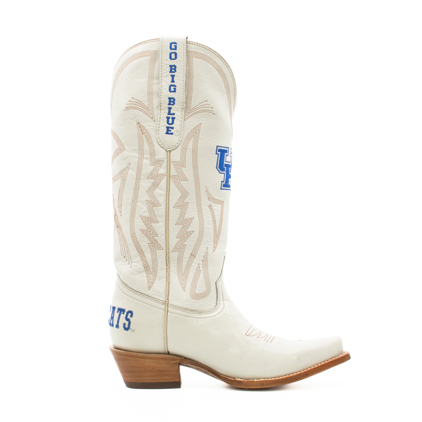 Game Day Western Ivory Boots - Kentucky Wildcats