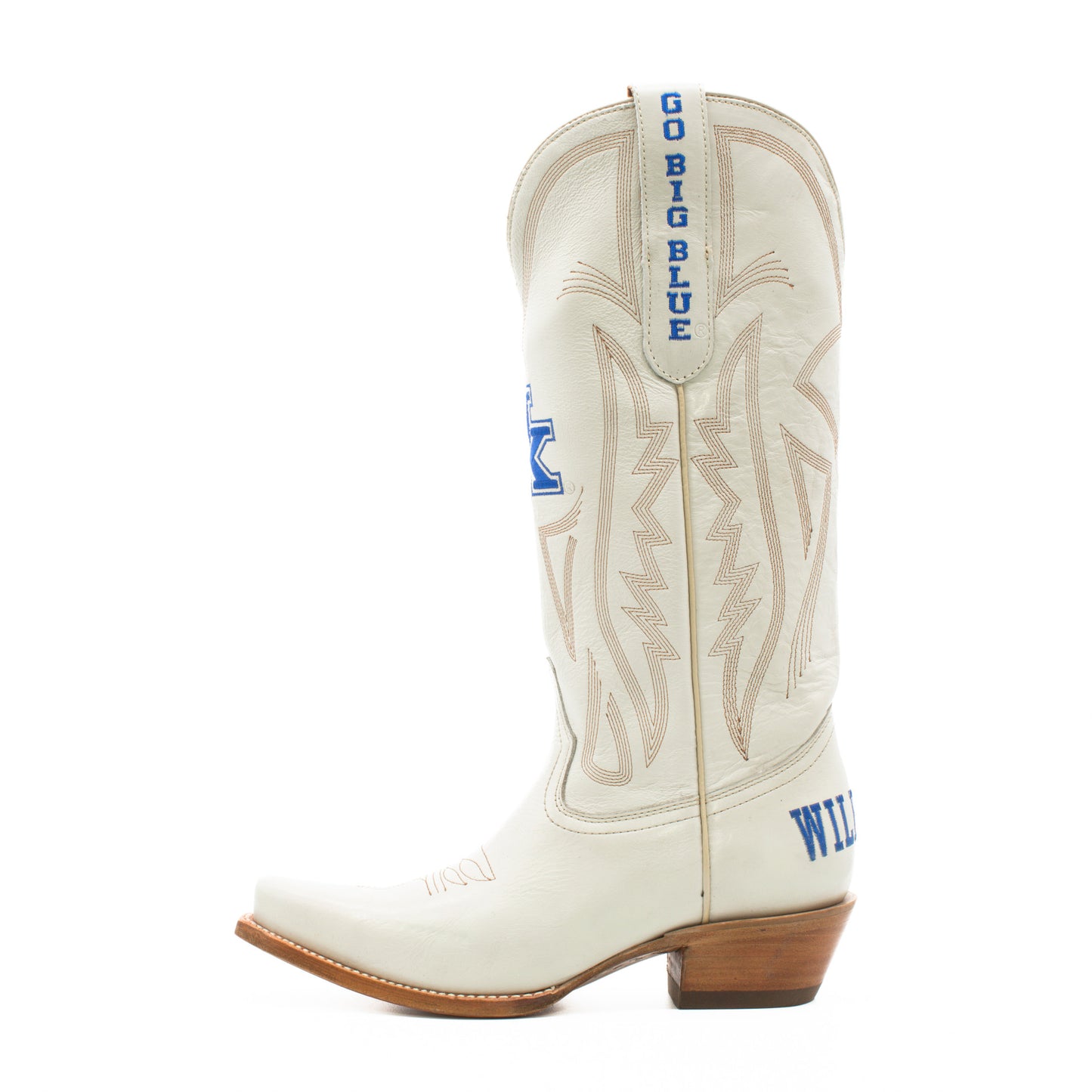 Game Day Western Ivory Boots - Kentucky Wildcats