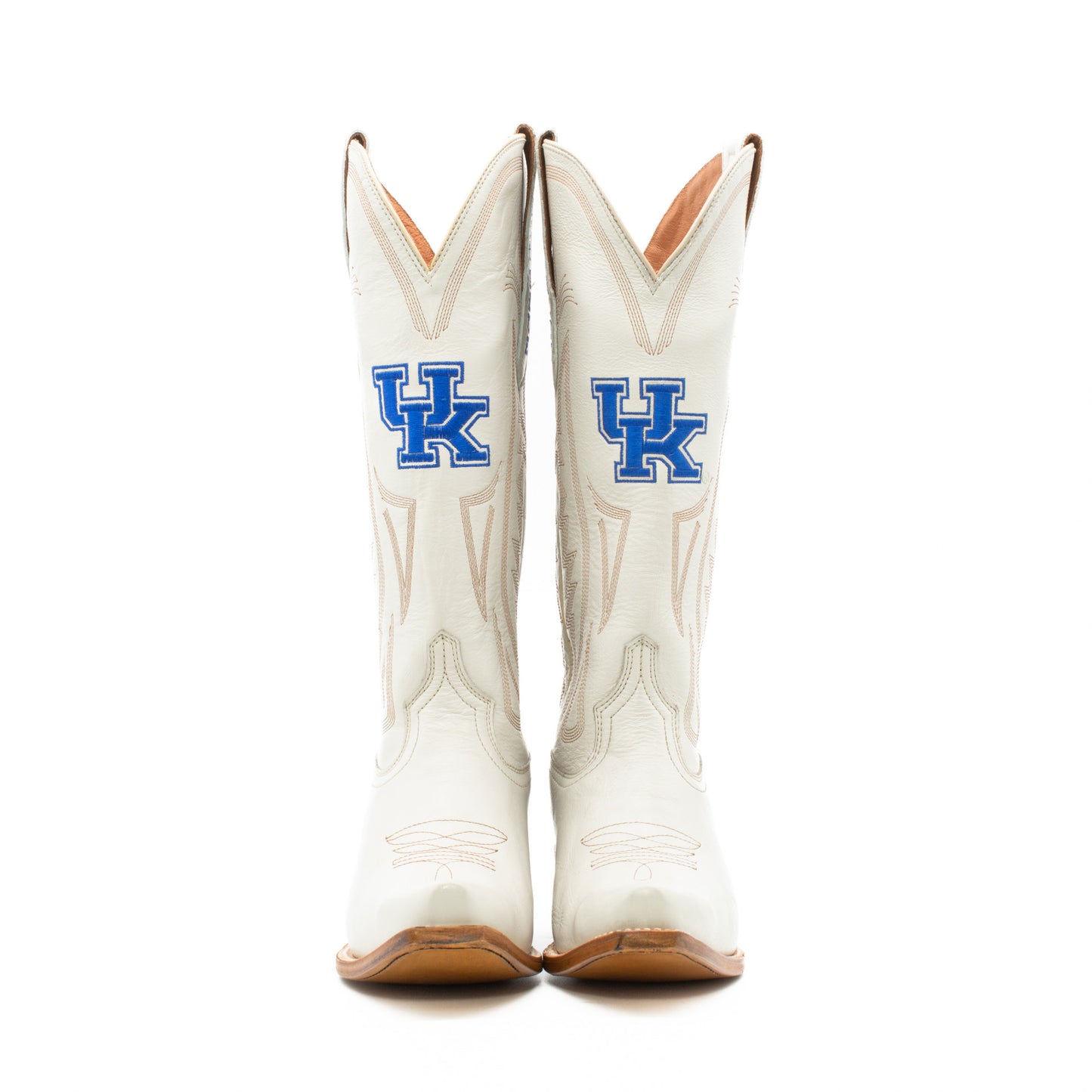 Game Day Western Ivory Boots - Kentucky Wildcats