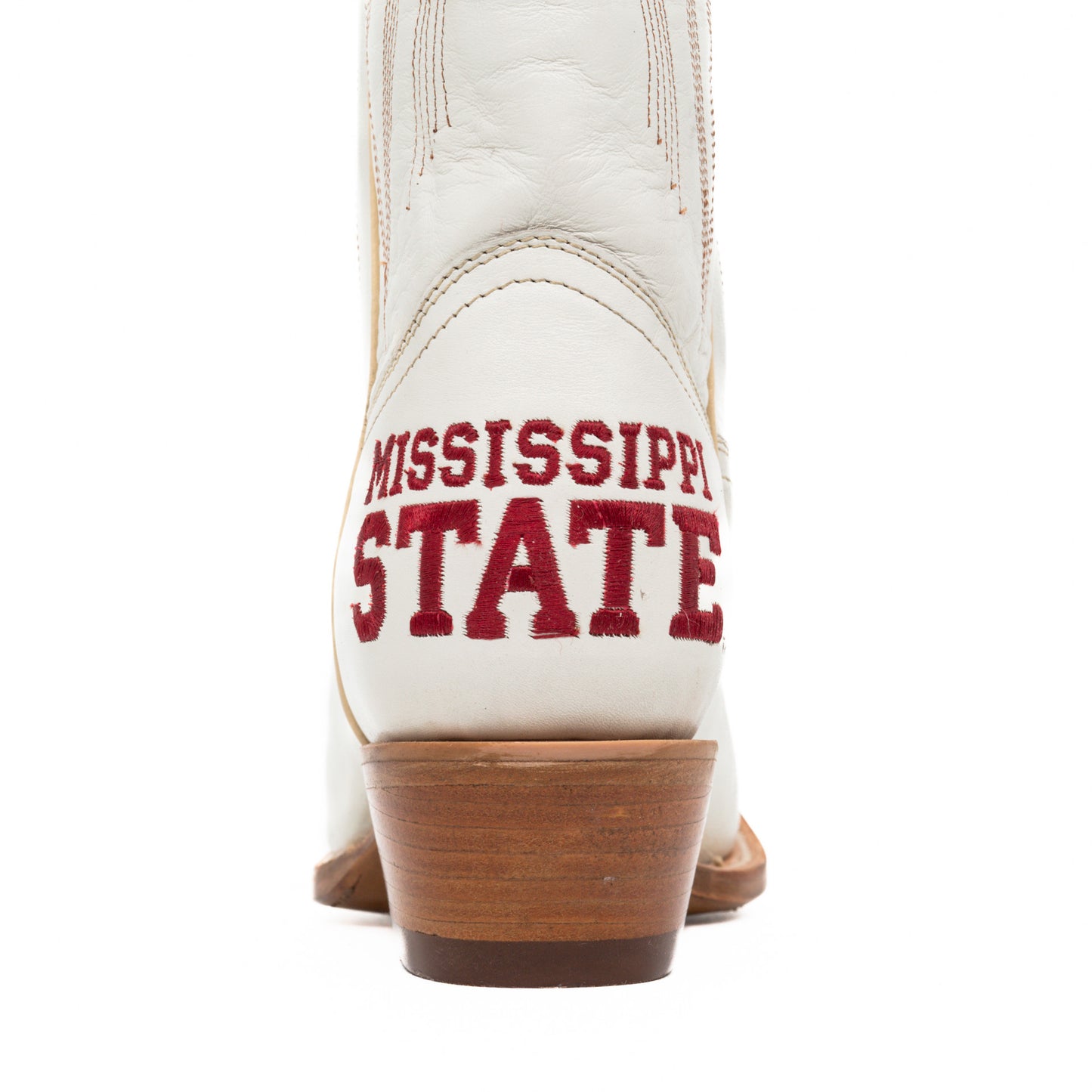 Game Day Western Ivory Boots - Mississippi State Bulldogs